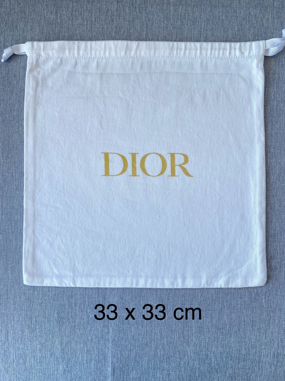 NWOT Authentic DIOR | Cotton Drawstring Dust Bag Gift Storage